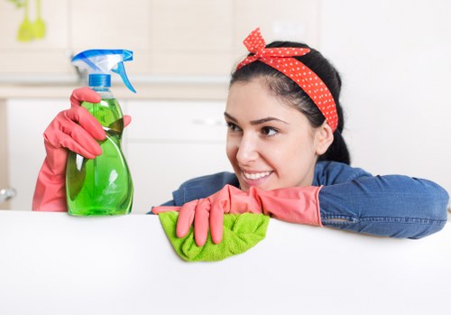 Final quality check after carpet cleaning service