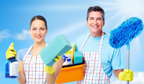 Commercial cleaners in Collierswood maintaining an office space